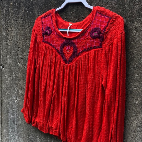 Free People Begonia Embroidered Top - Picture 5 of 12